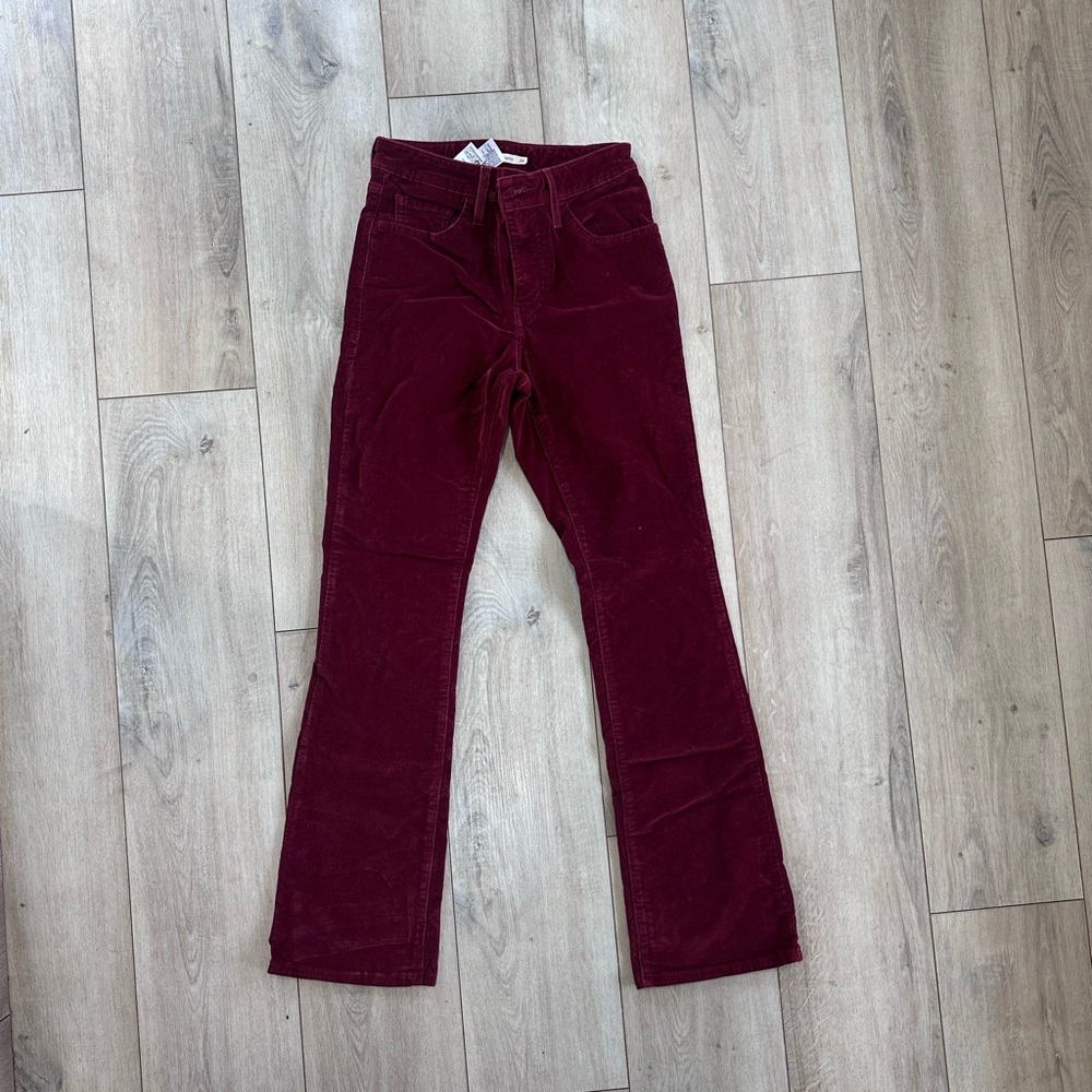Red/Maroon Boot Cut Jeans